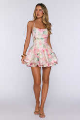 Lights Camera You Mini Dress Floral
