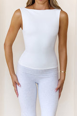 BASE Contour Boatneck Top White