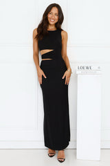 Mine To Show Mesh Maxi Dress Black